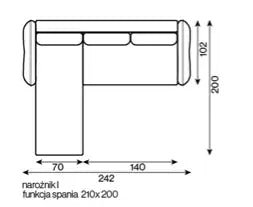 Madera Soft Vuodedivaani - vuodekoko 210x200 cm - KalusteDuo_Huonekaluliike_Vuodesohva