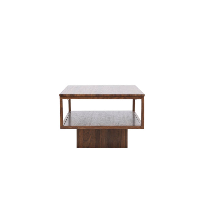 Maglehem sohvapöytä - 130*60*38cm - Teräs pähkinä / MDF pähkinä 3D-paperi - KalusteDuo_Huonekaluliike_Pöytä
