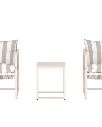 Mesena oleskeluryhmä - beige / raita valkoinen beige - KalusteDuo_Huonekaluliike_Oleskeluryhmä ulkokäyttöön