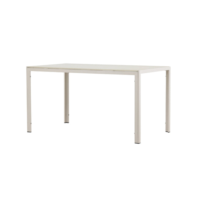 Mirko ruokapöytä 140x80x74 - beige / beige - KalusteDuo_Huonekaluliike_Ruokapöytä ulkokäyttöön