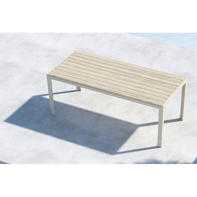 Mirko ruokapöytä 205x90x74 - beige / beige - KalusteDuo_Huonekaluliike_Ruokapöytä ulkokäyttöön