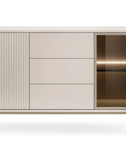 Mona 2 senkki 154 cm - LED‑valaistuksella - KalusteDuo_Huonekaluliike_Senkki