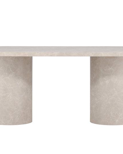Narvik ruokapöytä 100x200 cm - beige marmorinvärinen - KalusteDuo_Huonekaluliike_Ruokapöytä