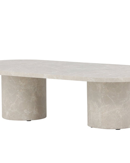 Narvik sohvapöytä 32x120x60 cm - beige marmorinvärinen - KalusteDuo_Huonekaluliike_Pöytä