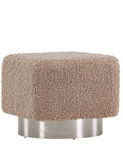 Newton rahi/pouf - Hopea / Beige teddy - KalusteDuo_Huonekaluliike_Rahi