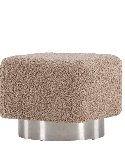Newton rahi/pouf - Hopea / Beige teddy - KalusteDuo_Huonekaluliike_Rahi