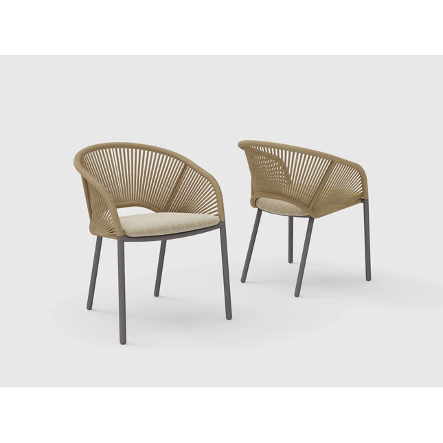 Novella terassituoli beige/hiekka - House Nordic - KalusteDuo_Huonekaluliike_nojatuoli ulkokäyttöön