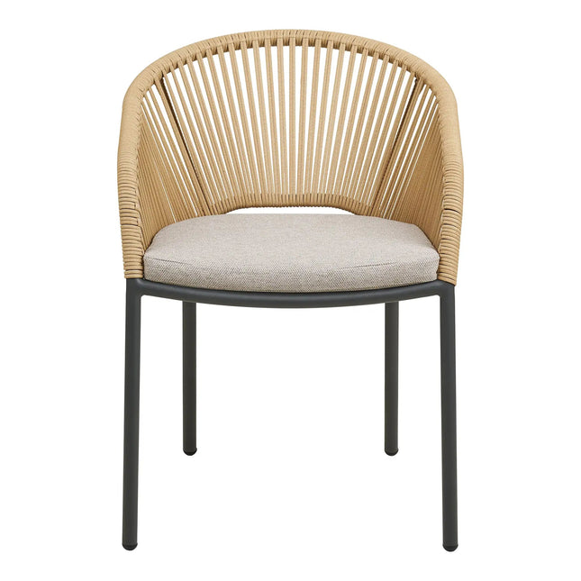 Novella terassituoli beige/hiekka - House Nordic - KalusteDuo_Huonekaluliike_nojatuoli ulkokäyttöön