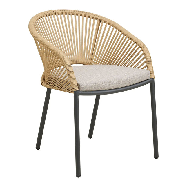 Novella terassituoli beige/hiekka - House Nordic - KalusteDuo_Huonekaluliike_nojatuoli ulkokäyttöön