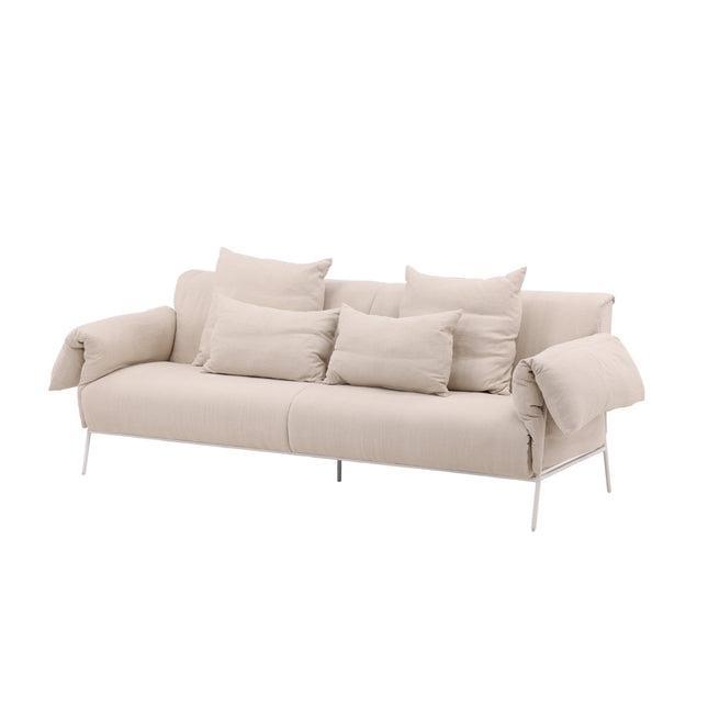 Öckerö sohva - valkoinen / beige pellava - KalusteDuo_Huonekaluliike_Sohva