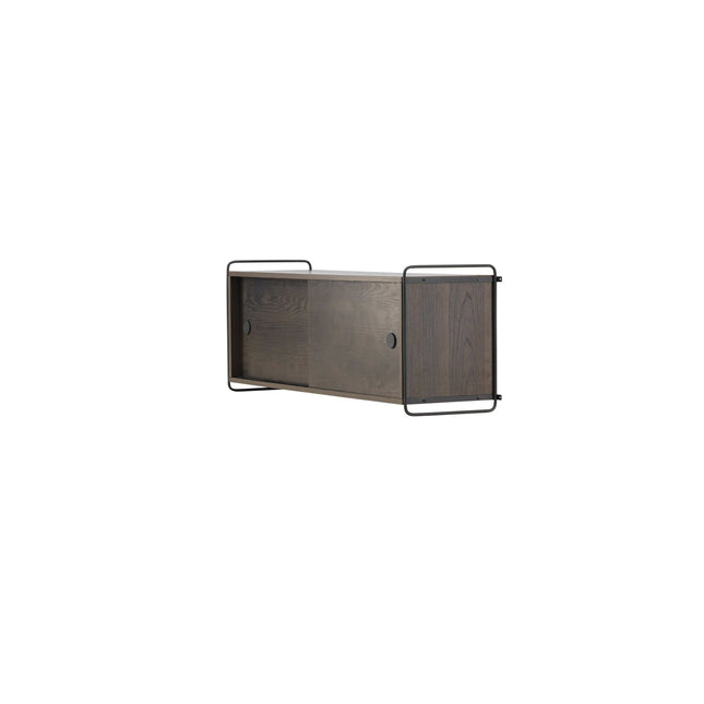 Paris seinäkaappi 121x35x48cm - mokka MDF - KalusteDuo_Huonekaluliike_Säilytyskaluste