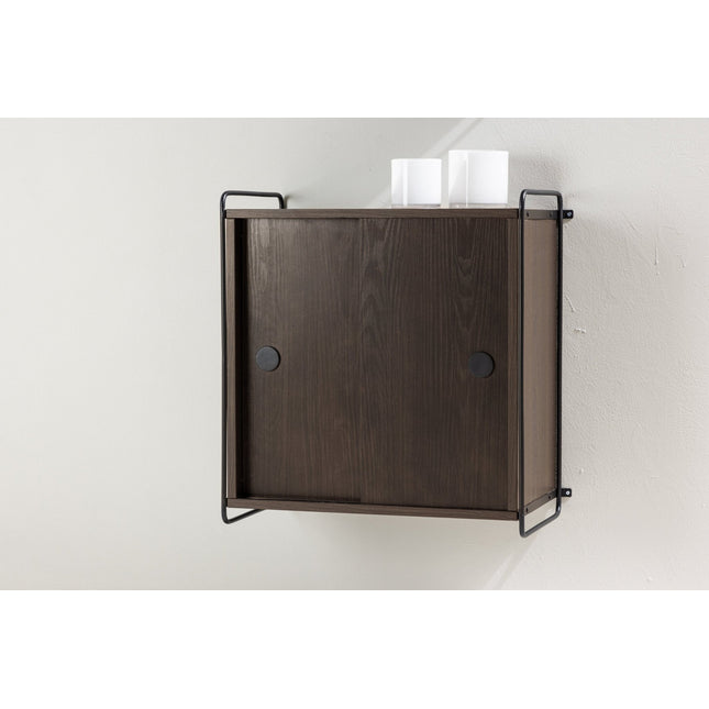 Paris seinäkaappi 61x35x67,8cm - mokka MDF - KalusteDuo_Huonekaluliike_Säilytyskaluste