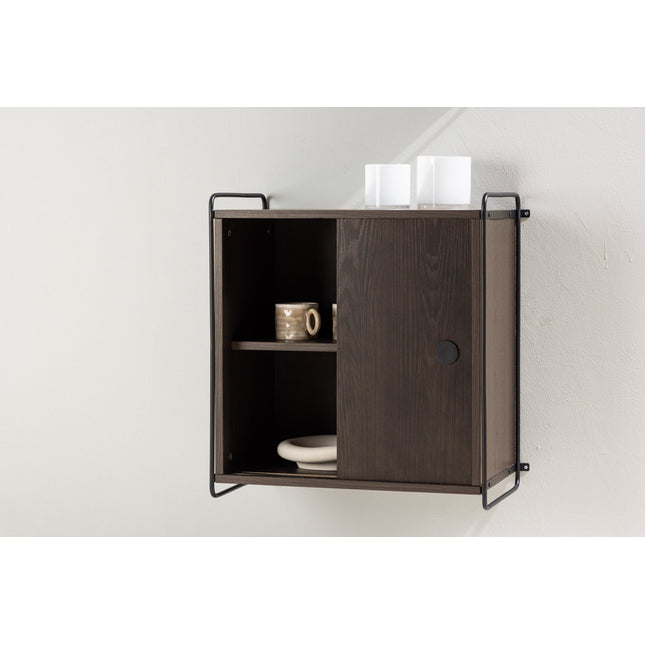 Paris seinäkaappi 61x35x67,8cm - mokka MDF - KalusteDuo_Huonekaluliike_Säilytyskaluste