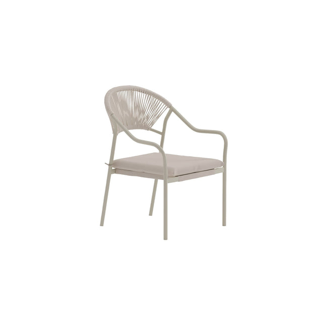 Paros ruokatuoli - beige / beige - KalusteDuo_Huonekaluliike_Tuoli ulkokäyttöön