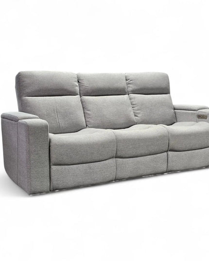 Relax 3-istuttava recliner sohva, kangas hopea - KalusteDuo_Huonekaluliike_recliner sohva