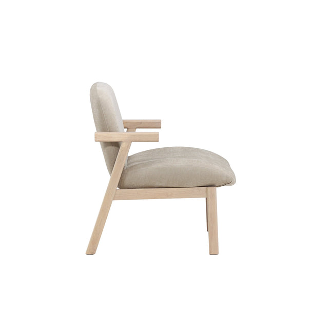 Rile nojatuoli - valkolakattu/ beige - KalusteDuo_Huonekaluliike_Nojatuoli