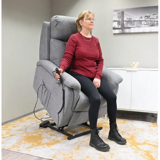 Rubin nostoavusteinen recliner - tuoli - harmaa - KalusteDuo_Huonekaluliike_recliner tuoli