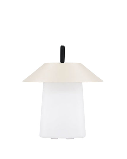 Rubu pöytävalaisin ø24*26cm - beige/valkoinen - KalusteDuo_Huonekaluliike_Valaisin ulkokäyttöön