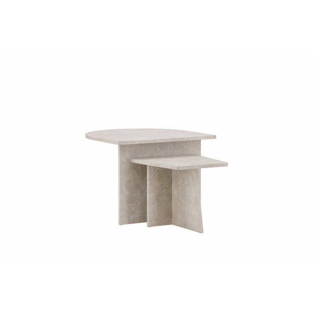 Sala sohvapöytä 60x60 cm, 40x40 cm - marmorinvärinen - KalusteDuo_Huonekaluliike_Pöytä