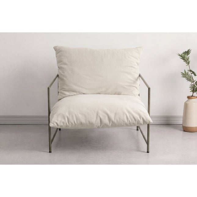 Sedalia nojatuoli - pronssinen runko / beige - KalusteDuo_Huonekaluliike_Nojatuoli