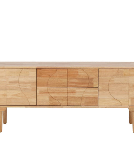 Skärhamn kaappi 180x45x65 cm - luonnonvärinen kumipuu - KalusteDuo_Huonekaluliike_Säilytyskaluste