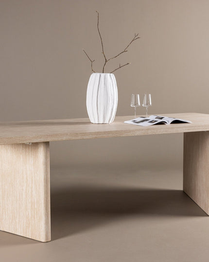 Skagen ruokapöytä 100x240 - sintrattu kivi / FSC 100% - KalusteDuo_Huonekaluliike_Ruokapöytä
