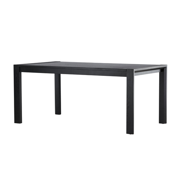 Slider ruokapöytä 250x95x75 cm - musta / massiivitammiviilu - KalusteDuo_Huonekaluliike_Ruokapöytä