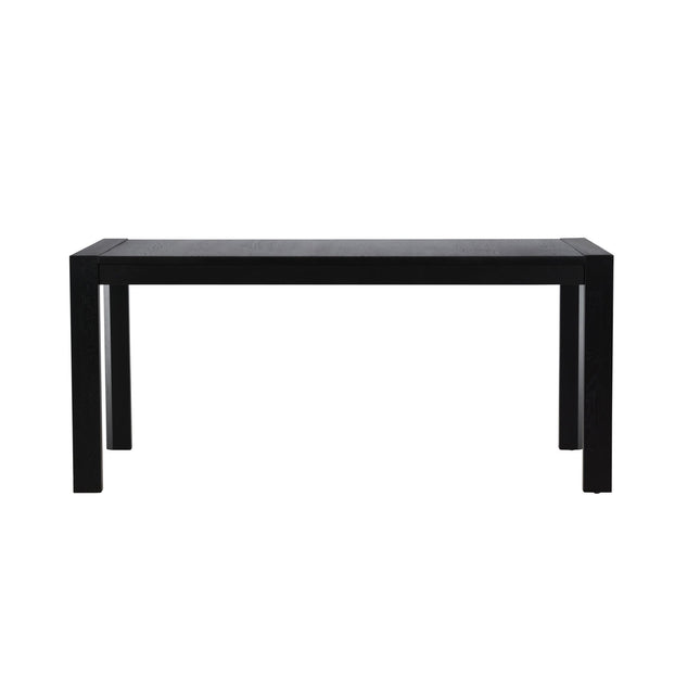 Slider ruokapöytä 250x95x75 cm - musta / massiivitammiviilu - KalusteDuo_Huonekaluliike_Ruokapöytä