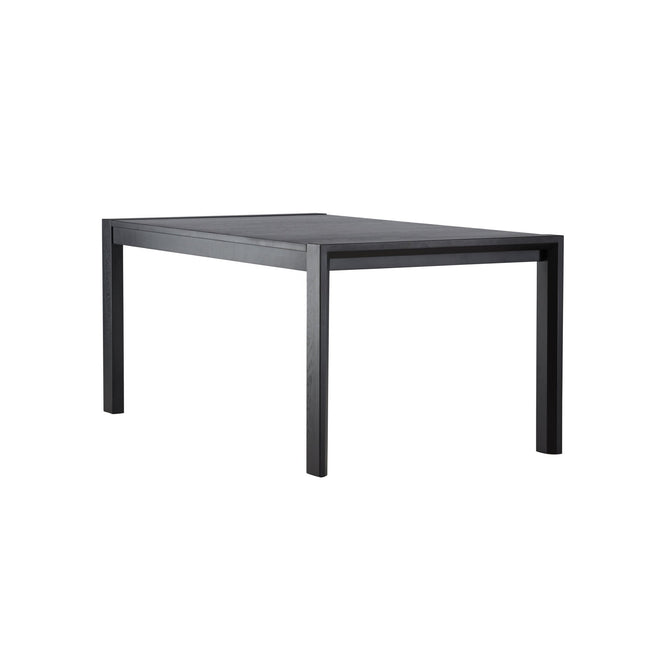 Slider ruokapöytä 250x95x75 cm - musta / massiivitammiviilu - KalusteDuo_Huonekaluliike_Ruokapöytä