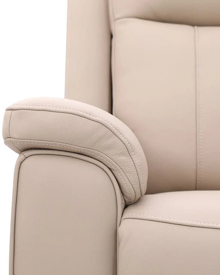Soft Rest 2‑istuttava recliner‑sohva - beige nahka - KalusteDuo_Huonekaluliike_2 - istuttava sohva