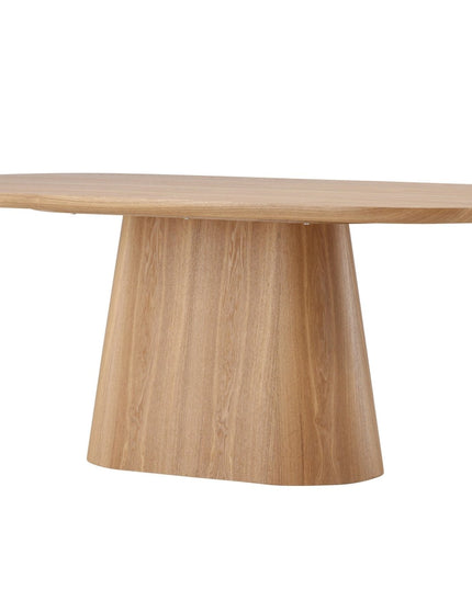 Stjärnö ruokapöytä 90x200 cm - luonnonvärinen / MDF viilu - KalusteDuo_Huonekaluliike_Ruokapöytä