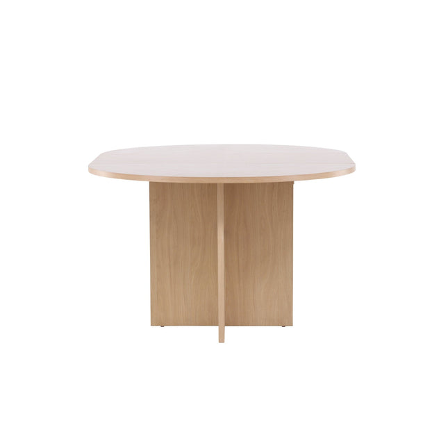 Strada ruokapöytä 120/170 x120x74 cm - valkolakattu / tammiviilu - KalusteDuo_Huonekaluliike_Ruokapöytä