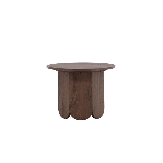 Tekla sohvapöytä ø60x45 cm - MDF ja mokka 3D-paperi - KalusteDuo_Huonekaluliike_Pöytä