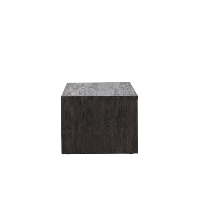Telemarket sohvapöytä 110x50x38 cm - MDF ja musta 3D-paperi - KalusteDuo_Huonekaluliike_Pöytä