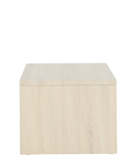 Telemarket sohvapöytä 110x50x38 cm - MDF ja valkolakattu 3D-paperi - KalusteDuo_Huonekaluliike_Pöytä