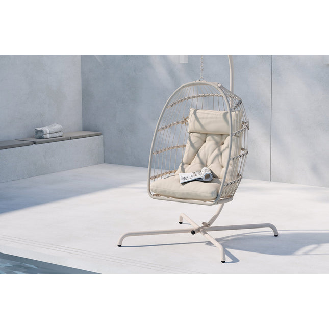 Trezza riipputuoli - beige / beige - KalusteDuo_Huonekaluliike_Aurinkotuoli