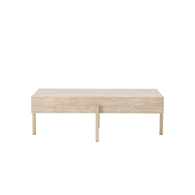 Vadholmen sohvapöytä 76x130 - travertiinin näköinen / FSC 100% - KalusteDuo_Huonekaluliike_Pöytä