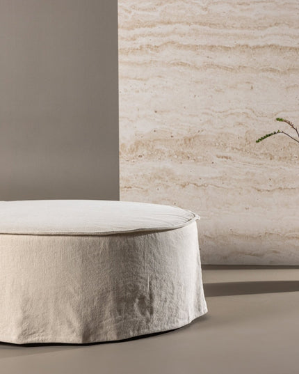 Vindö rahi ⌀101 - beige pellava - KalusteDuo_Huonekaluliike_Rahi