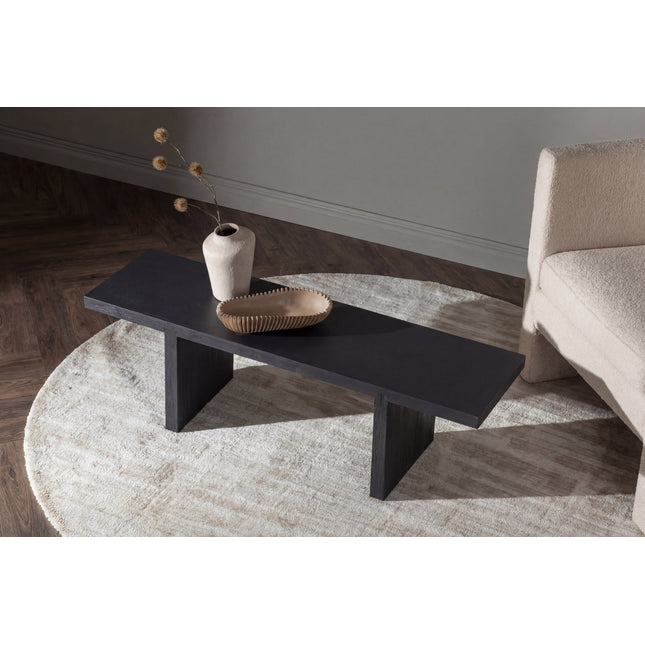 Yakunik sohvapöytä 120x38 cm- kumipuu / musta MDF - KalusteDuo_Huonekaluliike_Pöytä