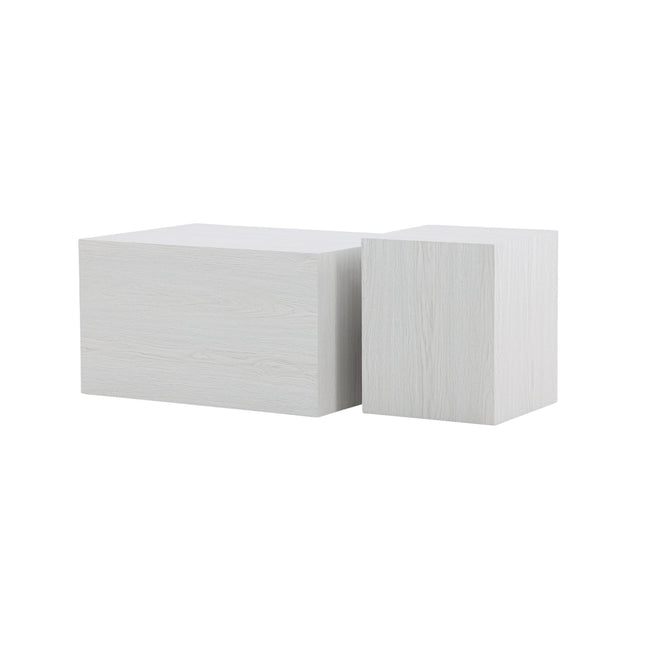 York korkea sohvapöytä - valkolakattu / valkolakattu MDF +York matala sohvapöytä - valkolakattu / valkolakattu MDF - KalusteDuo_Huonekaluliike_Pöytä