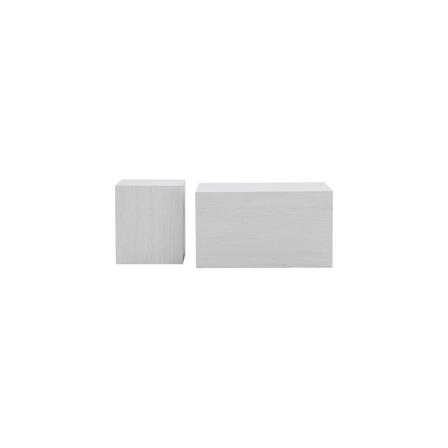 York korkea sohvapöytä - valkolakattu / valkolakattu MDF +York matala sohvapöytä - valkolakattu / valkolakattu MDF - KalusteDuo_Huonekaluliike_Pöytä