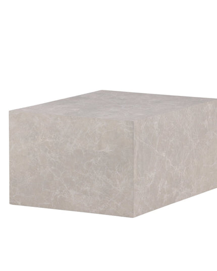 York matala sohvapöytä - beige / marmorinvärinen MDF - KalusteDuo_Huonekaluliike_Pöytä
