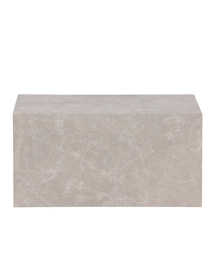 York matala sohvapöytä - beige / marmorinvärinen MDF - KalusteDuo_Huonekaluliike_Pöytä