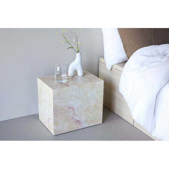 York sivupöytä 30x35x25 cm - beige kivenvärinen - KalusteDuo_Huonekaluliike_Pöytä