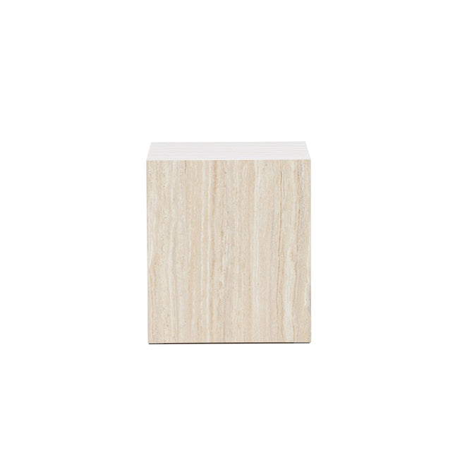 York sohvapöytä 45x40x40 cm - travertiinin värinen - KalusteDuo_Huonekaluliike_Pöytä