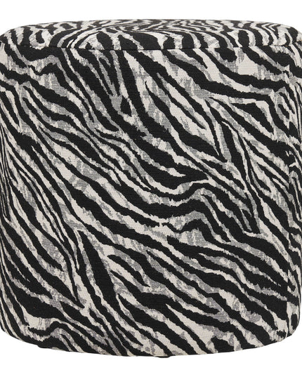 Zebra rahi, jacquard, musta/valkoinen - KalusteDuo_Huonekaluliike_rahit