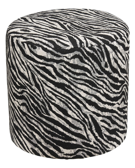 Zebra rahi, jacquard, musta/valkoinen - KalusteDuo_Huonekaluliike_rahit